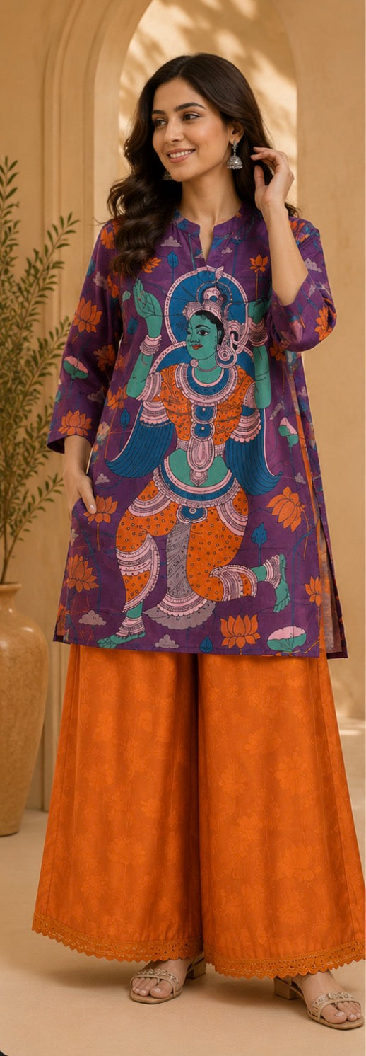 Divine Lotus Printed Co-Ord Set
