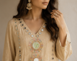 Celeste Mirror Embroidered Kurta Set